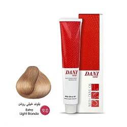 رنگ مو بدون آمونیاک بلوند خیلی روشن 9/0 دنی وان 100 میل